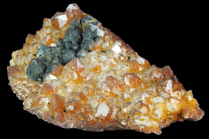 Quartz Cluster with Iron/Manganese Oxide - Diamond Hill, SC #90968